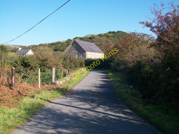 Photo 6"x4" View north along the road towards Capel Rehoboth, Llaniestyn Llaniestyn c2010