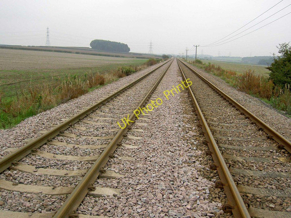 Photo 6"x4" Crossing the railway on Robin Hood's Way Lidgett c2010
