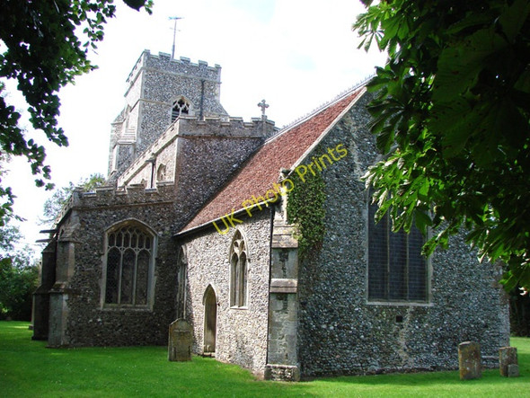 Photo 6"x4" Preston St Mary\u00e2\u0080\u0099s church Preston St Mary c2007