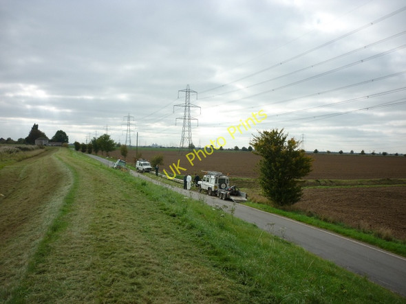 Photo 6"x4" Grass cutting on the banks of the Trent Amcotts c2010