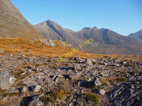 Photo 6"x4" Rocky ground at the foot of Coire nan Laogh Rechullin c2010