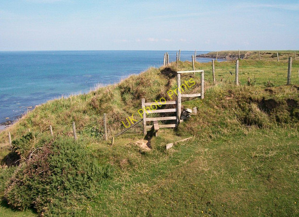 Photo 6"x4" Cliff top path stile near Plas-y-bieg Rhos-y-llan c2010