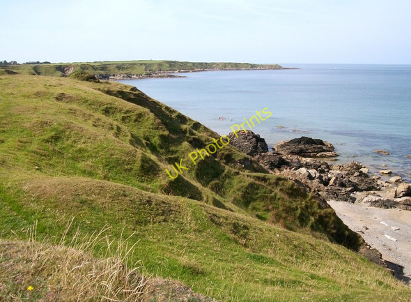 Photo 6"x4" Soil creep and slumping on the coastal slope above Porth Towyn Rhos-y-llan c2010