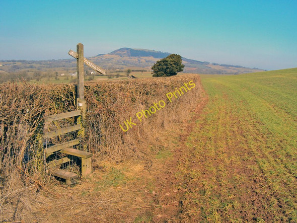 Photo 6"x4" Footpath sign at Brynderi Upper Green\/SO3818 c2010