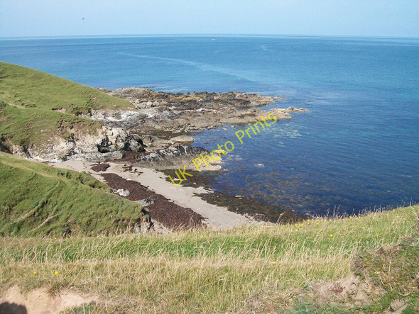 Photo 6"x4" Rocks and coves between Porth Towyn and Porth Ysglaig Rhos-y-llan c2010
