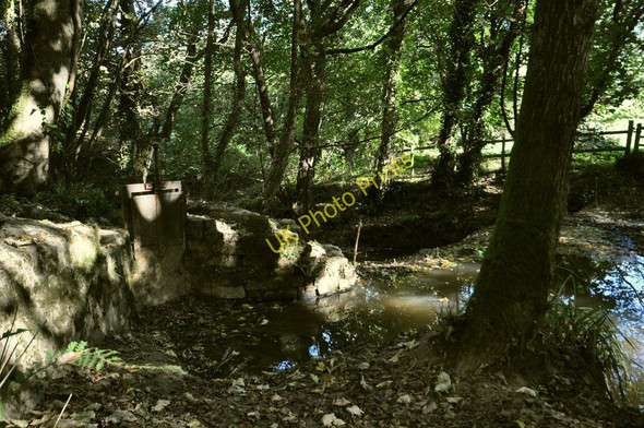 Photo 6"x4" Weir and sluice gate on a brook in Cleave Plantation Bickleton c2010