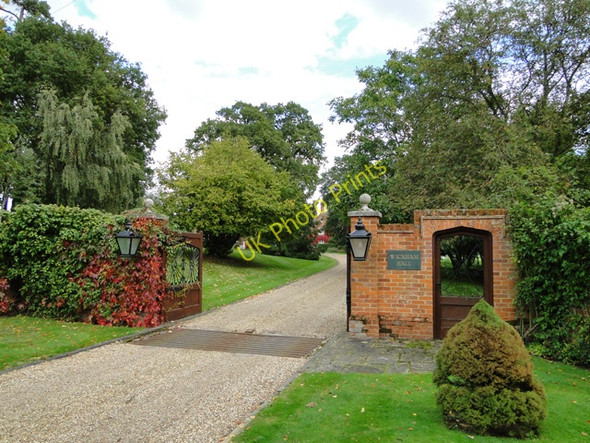 Photo 6"x4" Entrance to Wickham Hall Wickham Green\/TM0969 c2010