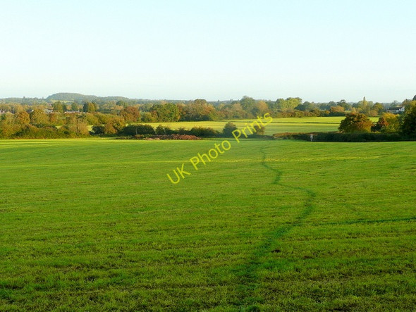 Photo 6"x4" Footpath through meadows Chaceley Stock c2010