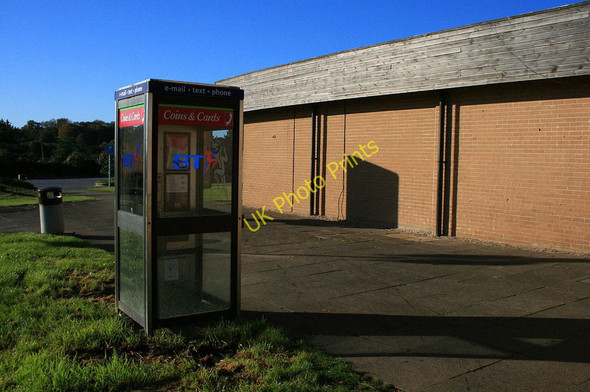 Photo 6"x4" Telephone box at Sutton Scotney Services Sutton Scotney c2010