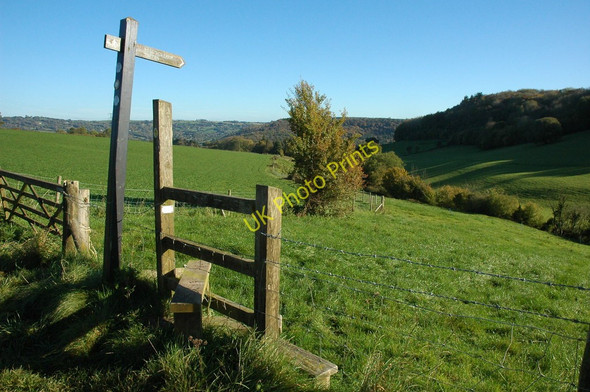 Photo 6"x4" Footpath to Tintern Chapel Hill\/SO5200 c2010