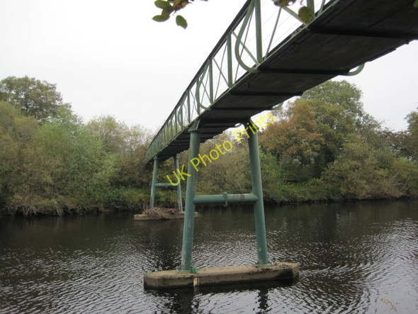 Photo 6"x4" Footbridge over The River South Tyne at Bardon Mill Bardon Mill c2010