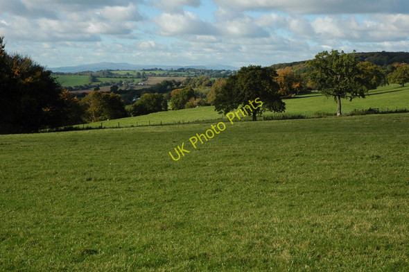 Photo 6"x4" View to the Black Mountains Catbrook c2010