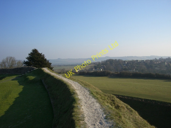 Photo 6"x4" Old Sarum Inner Wall Salisbury c2006