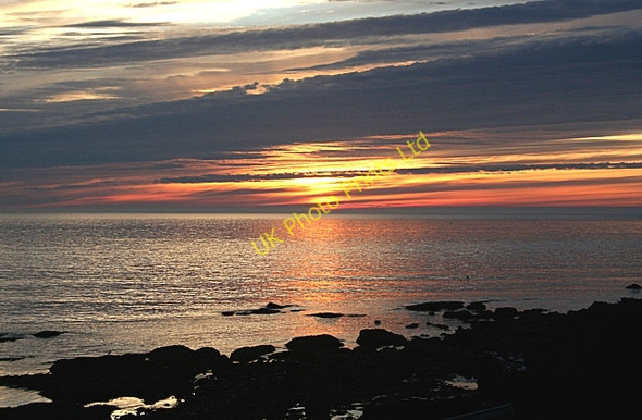 Photo 6"x4" Sunrise Over the North Sea Inverkeilor c2006
