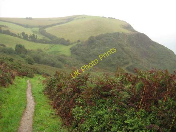 Photo 6"x4" Coast path above Polstreath Mevagissey c2010