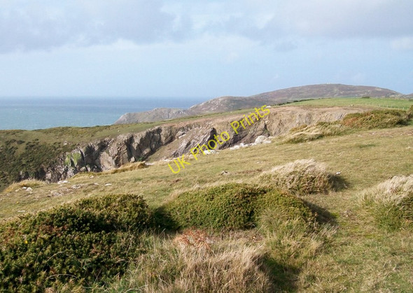 Photo 6"x4" View due west across the top of the Parwyd inlet Uwchmynydd c2010