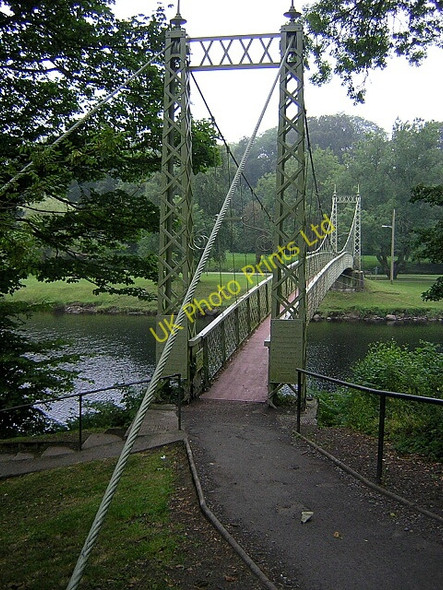 Photo 6"x4" Footbridge Across River Cree Newton Stewart c2006