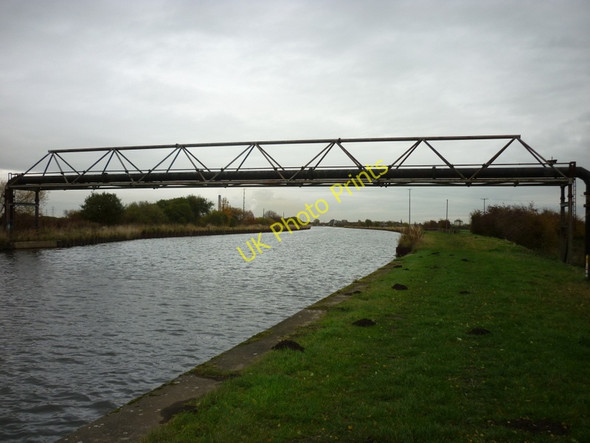 Photo 6"x4" Pipes over the Konttingley and Goole Canal Whitley Bridge c2010