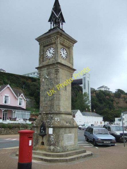 Photo 6"x4" Clock tower on the front at Shanklin Shanklin c2010