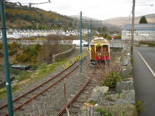 Photo 6"x4" Tram crossing, Ramsey Road, Laxey Laxey c2010
