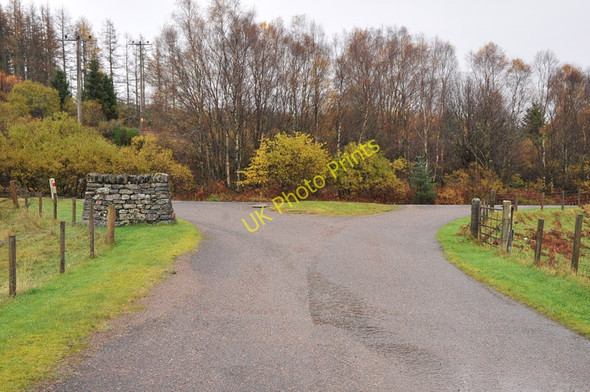 Photo 6"x4" Junction of the A82 and farm road to Achindaul Highbridge\/NN1981 c2010
