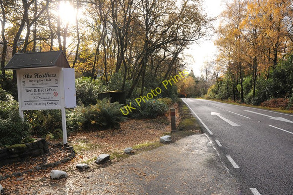 Photo 6"x4" A82 at Invergloy Halt Clunes c2010