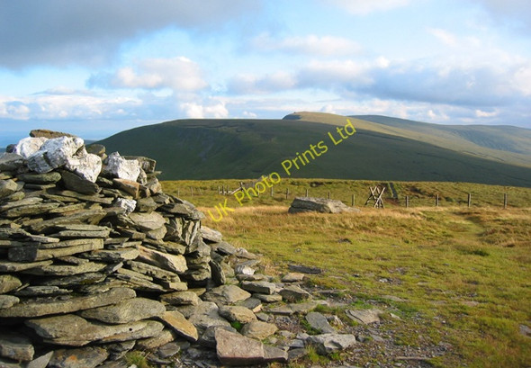 Photo 6"x4" Cadair Bronwen summit cairn Bwrdd Arthur (Cairn) c2006