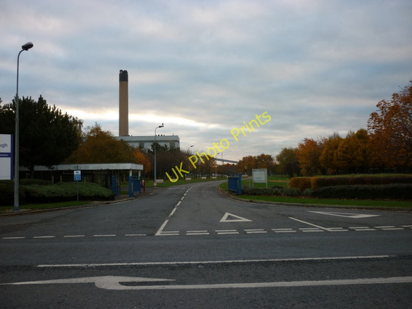 Photo 6"x4" Entrance to Eggborough Power Station on the A19 Eggborough c2010