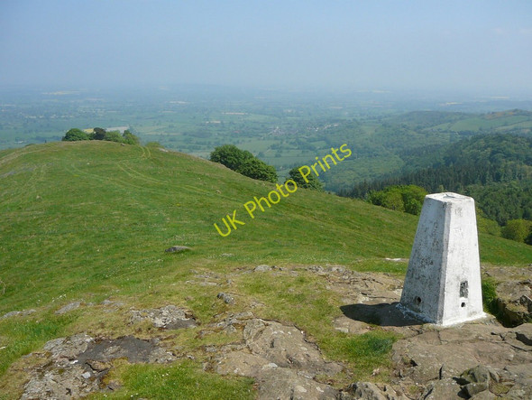 Photo 6"x4" Breidden Hill trig point Criggion c2010