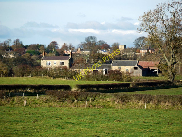 Photo 6"x4" Roguery Farm and Whalton village Whalton c2010