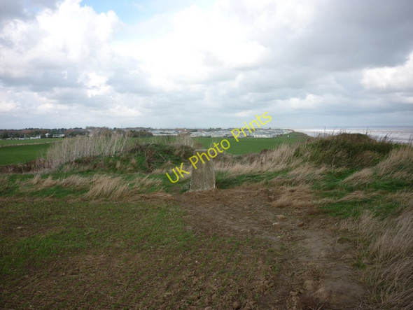 Photo 6"x4" A trig point with Low Skirlington in the background Atwick c2010