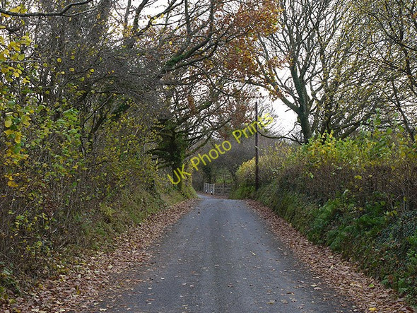 Photo 6"x4" Road heading south towards Blaenpennal Blaenpennal c2010