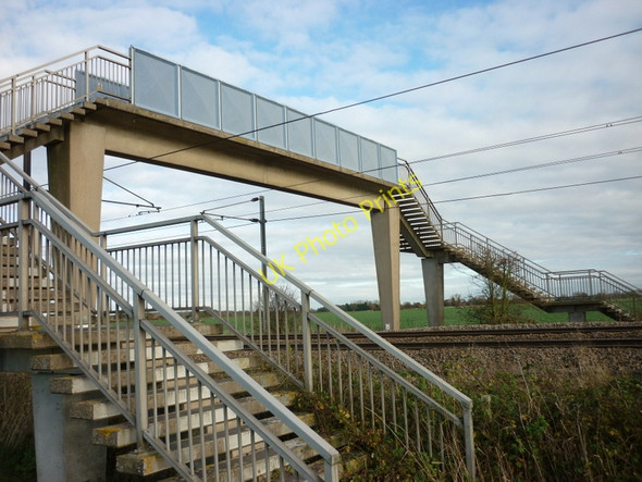 Photo 6"x4" A public right of way over the railway line Nun Appleton c2010