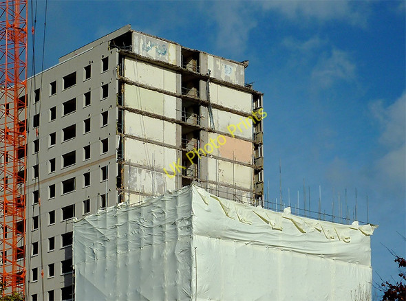 Photo 6"x4" The fall of Phoenix Rise at Blakenhall, Wolverhampton Wolverhampton c2010