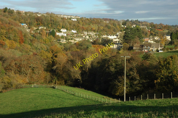 Photo 6"x4" Valley above Nailsworth Nailsworth c2010