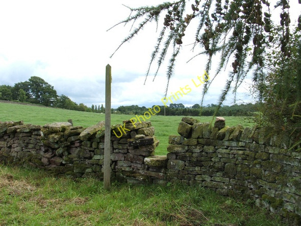 Photo 6"x4" Gap Stile and Footpath sign. Colby\/NY6620 c2006
