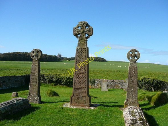 Photo 6"x4" Three crosses in St Brides Churchyard St Brides\/SM7910 c2010