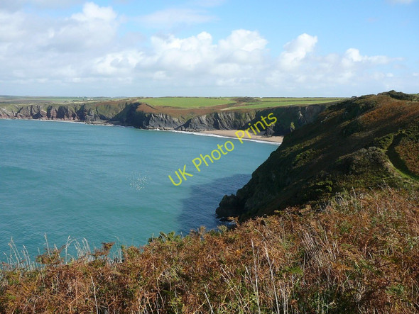 Photo 6"x4" View east towards Musselwick Sands Marloes c2010