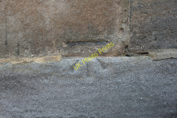 Photo 6"x4" Cut Bench Mark (close-up) Harrogate c2010