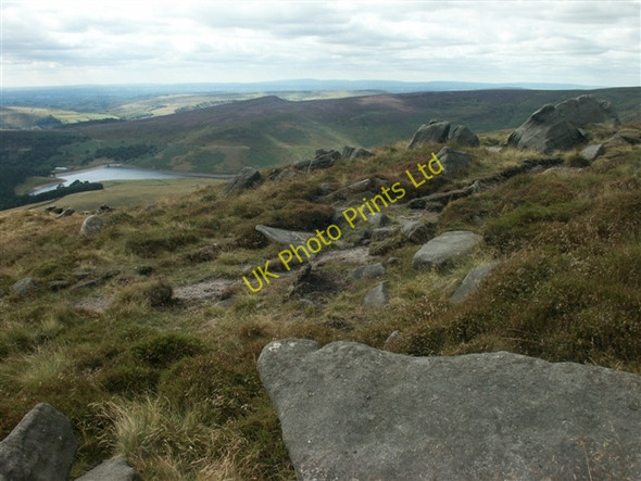 Photo 6"x4" Rocky Moorland on Kinder Scout Farlands Booth c2006