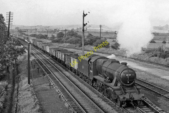 Photo 6"x4" Up coal train at Killamarsh West Holbrook\/SK4481 c1957