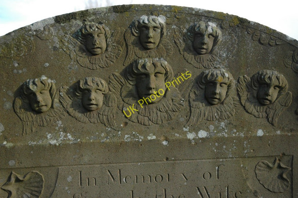 Photo 6"x4" Sad gravestone, Awre Church Awre c2010