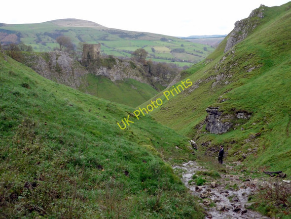 Photo 6"x4" Cave Dale and Peveril Castle Castleton\/SK1582 c2010