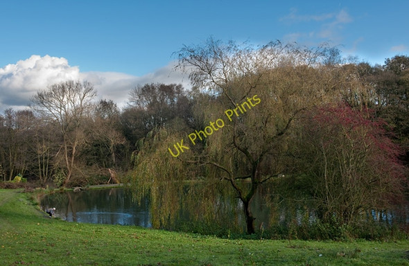 Photo 6"x4" Fishing Pond Holland Lees c2010