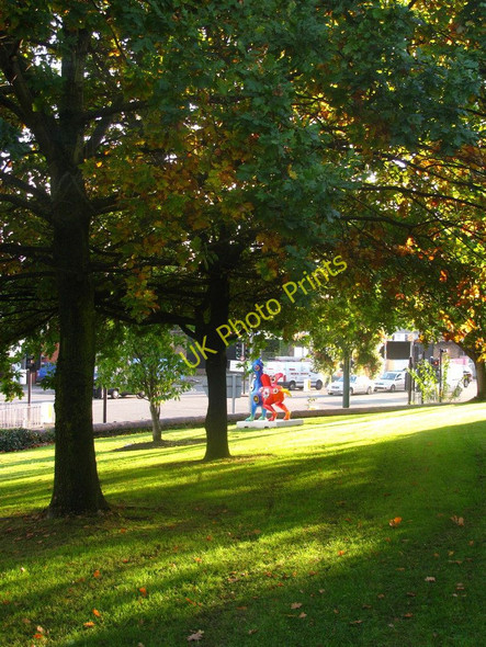 Photo 6"x4" Hospital Grounds Dragon Newport\/Casnewydd c2010