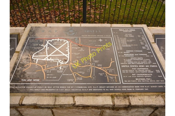 Photo 6"x4" Ibsley: detail of RAF memorial Mockbeggar\/SU1609 c2010