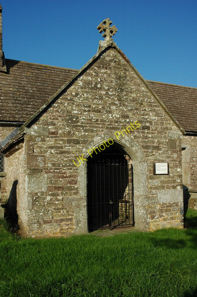 Photo 6"x4" Porch to Llangovan church Llangovan c2010
