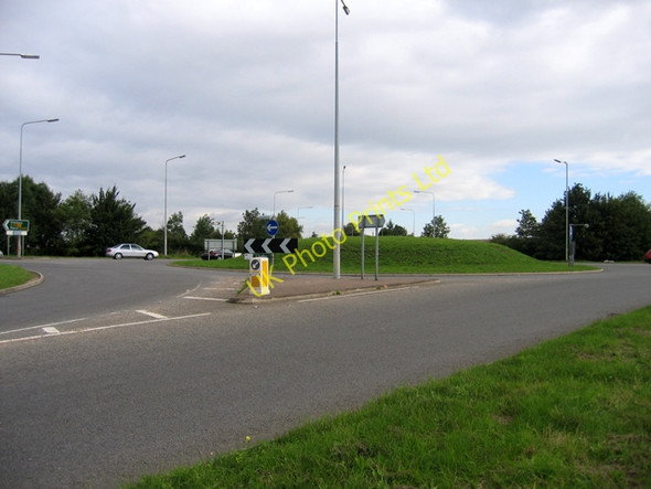 Photo 6"x4" Roundabout on Ely Road, Sutton, Cambs Sutton\/TL4479 c2006