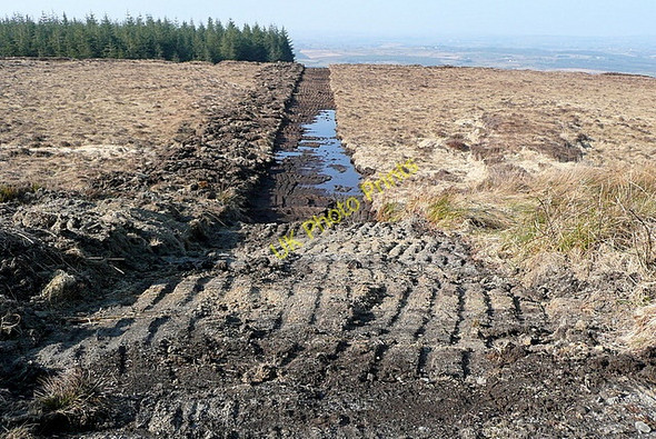 Photo 6"x4" Peat beds north of Ben Dash Connolly c2010