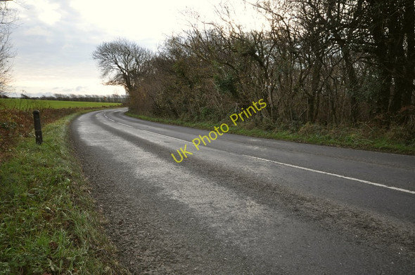 Photo 6"x4" A section of the B3230 where the river Caen passes underneath Bittadon c2010